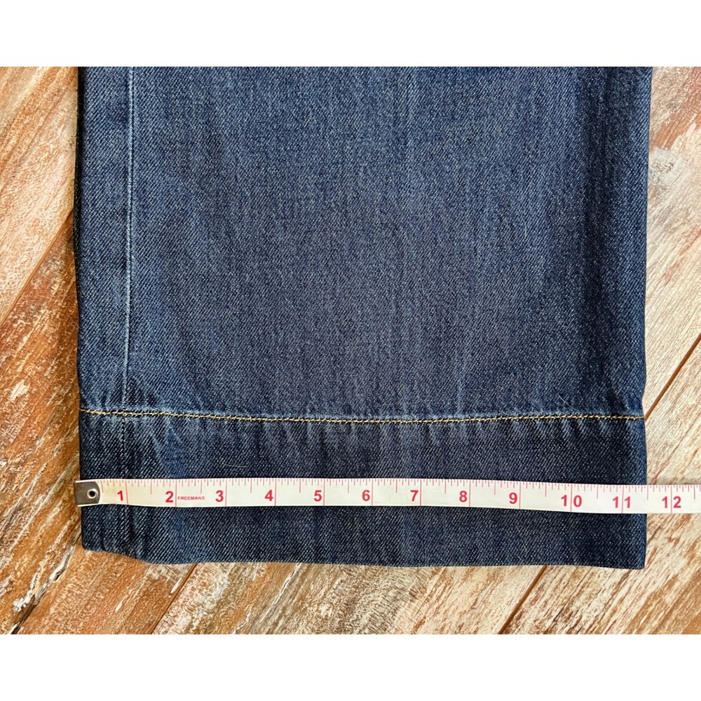 Cabi Beau‎ Jean Indigo Blue Wide Leg Paperbag Waist Denim Pants Size 8R NEW - Picture 9 of 10